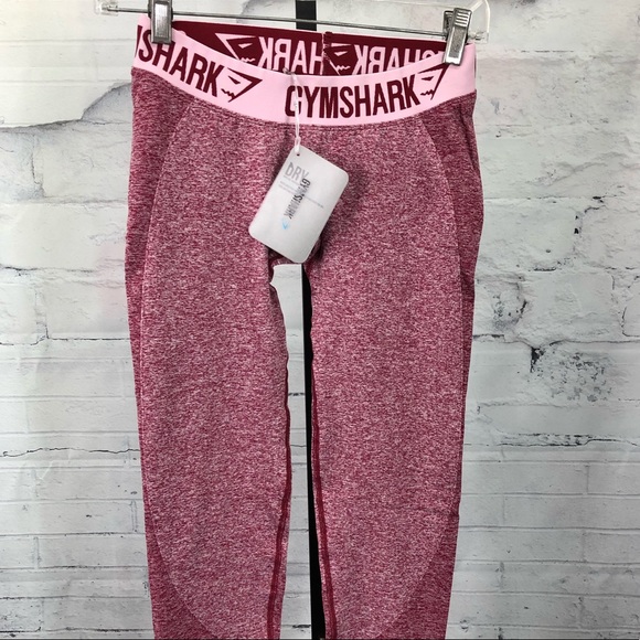 Gym Shark Flex Leggings Workout Pink Beet  487 - Picture 6 of 8